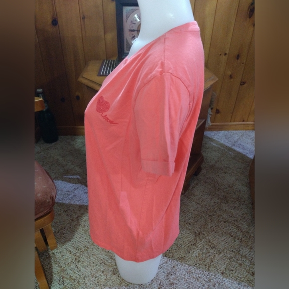 Size L pink Elle short sleeve casual top - Picture 4 of 11